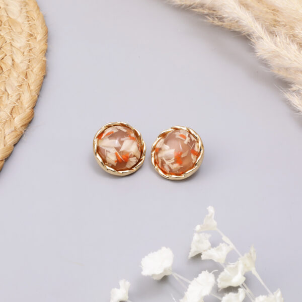 Aarugo Classic Gold Plated Stud Earrings