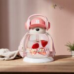 Pink Headphone Water Bottle