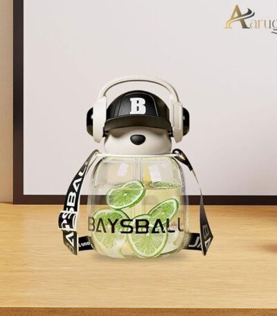 Black Headphone Water Bottle