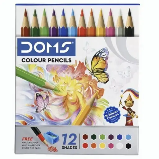 DOMS HSC 12 SHADES COLOUR