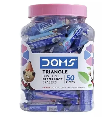DOMS TRIANGLE ERASER JAR