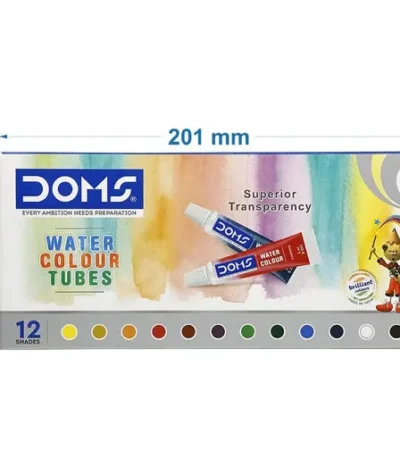 DOMS WATER COLOR TUBE 12 SHADES