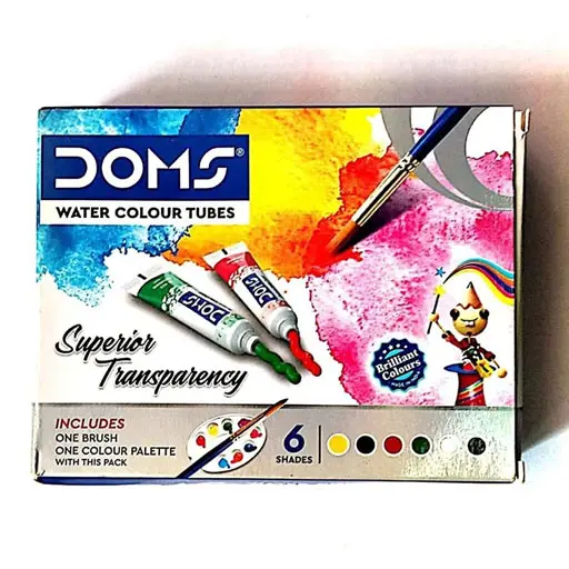 DOMS WATER COLOR TUBE 6 SHADES