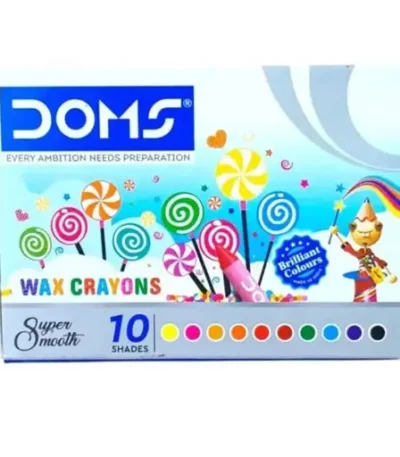 DOMS WAX CRAYONS 10 SHADES