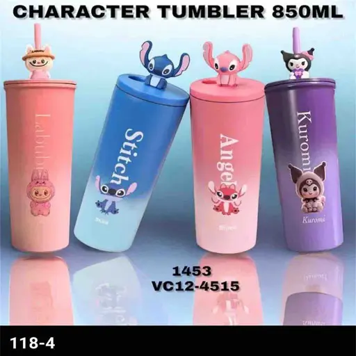 Steel character sipper 8900-4